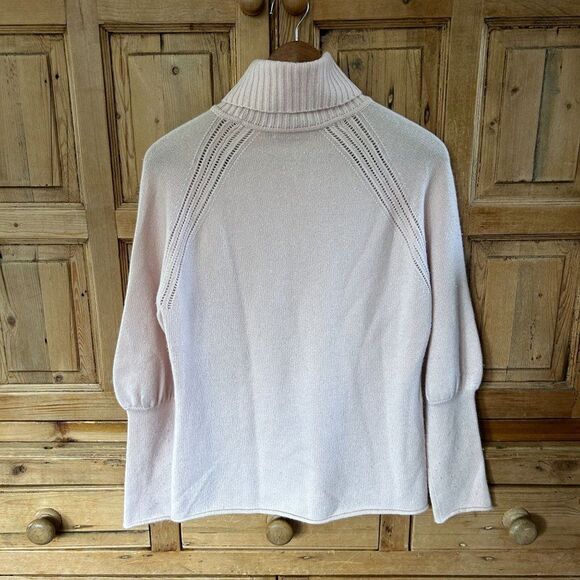 IMMA Medium Pale Pink Cashmere Sweater Turtleneck Knit - Picture 9 of 12